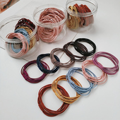 20根罐装 头绳女高弹力耐用马尾发圈发饰简约橡皮筋扎头发发绳皮套