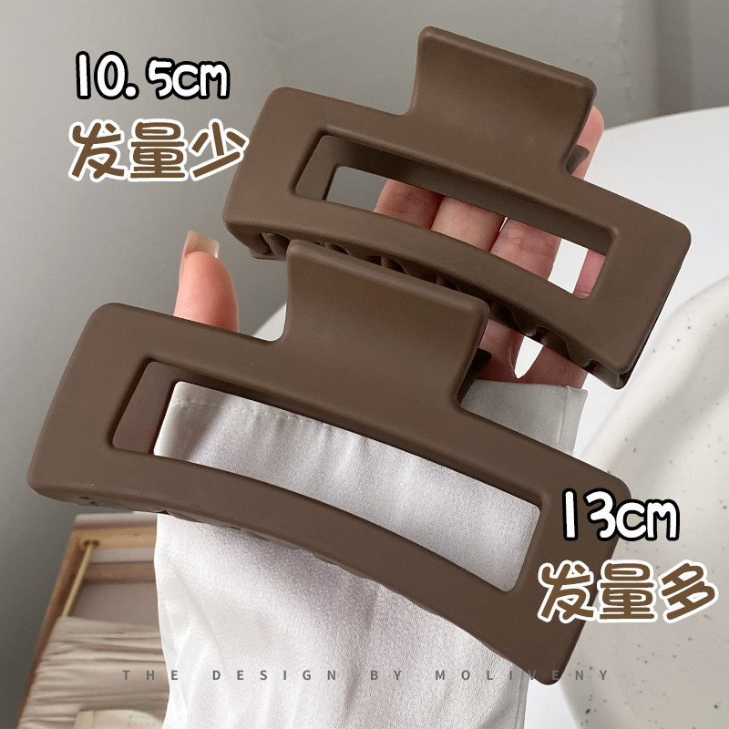 抓夹简约时尚磨砂鲨鱼夹大号图片