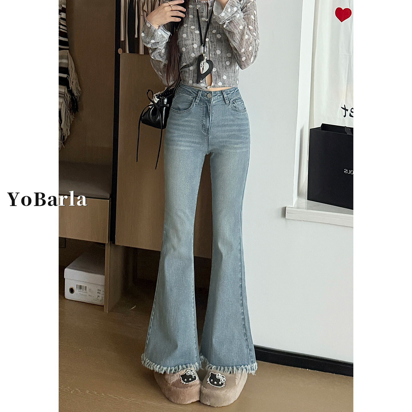 谁穿谁好看，闭眼入的微喇牛仔裤