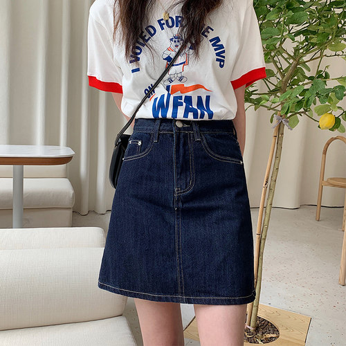 谁穿谁好看，百搭显瘦款牛仔短裙