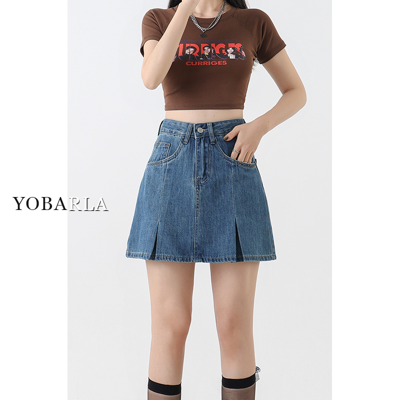 谁穿谁好看，百搭显瘦款牛仔短裙