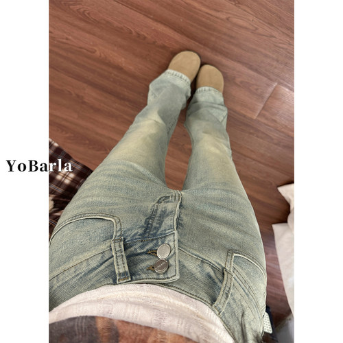 巨显瘦的微喇牛仔裤，百搭显瘦！