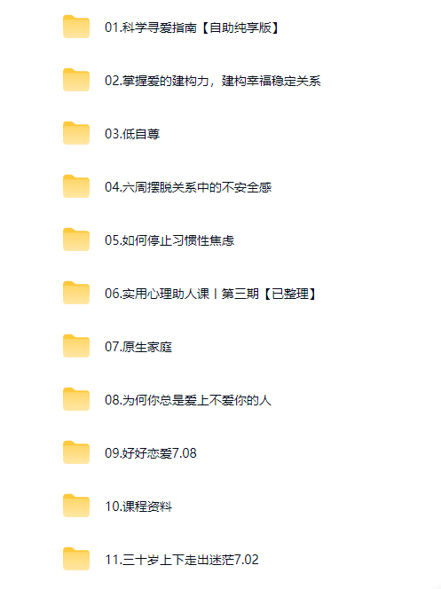 KY课程11套 know yourself ky课程 科学寻爱 掌握爱的建构力