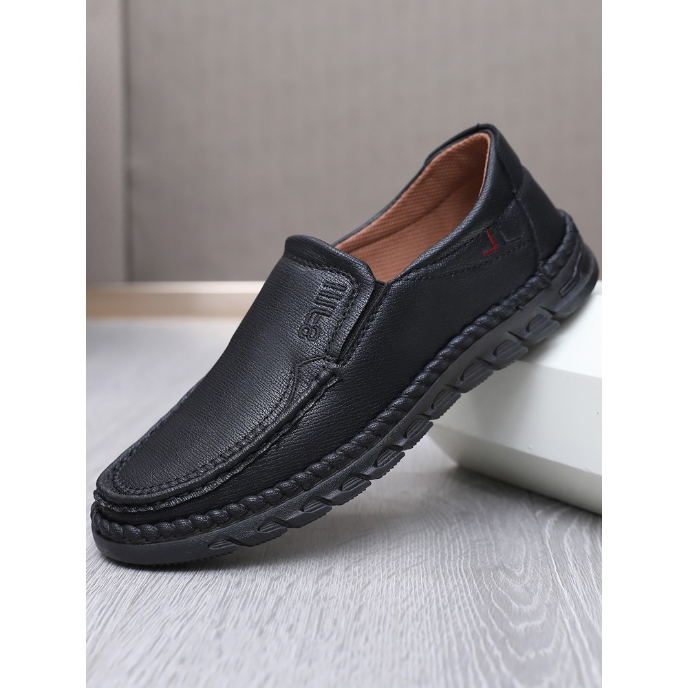 春秋老北京布鞋男单鞋透气中老年商务休闲鞋软底防滑牛筋底爸爸鞋