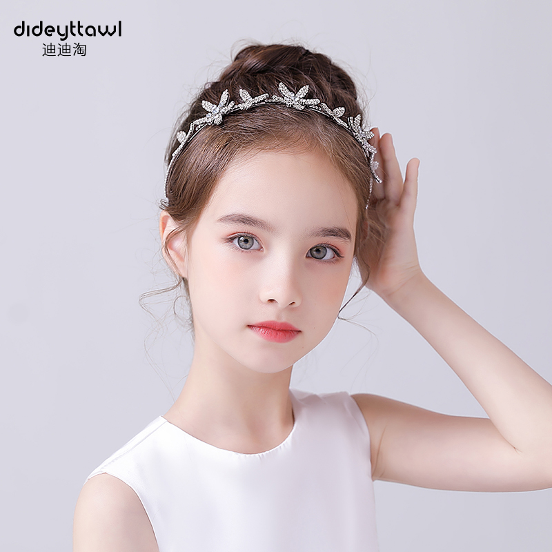 迪迪淘10岁公主裙女童闪钻发饰