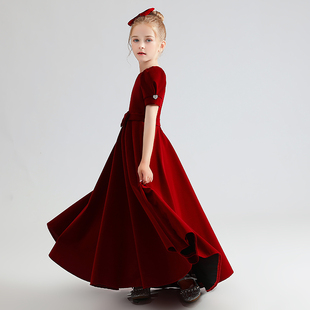 迪迪淘儿童高端礼服女童钢琴演奏演出服中大童管弦乐团朗诵表演服