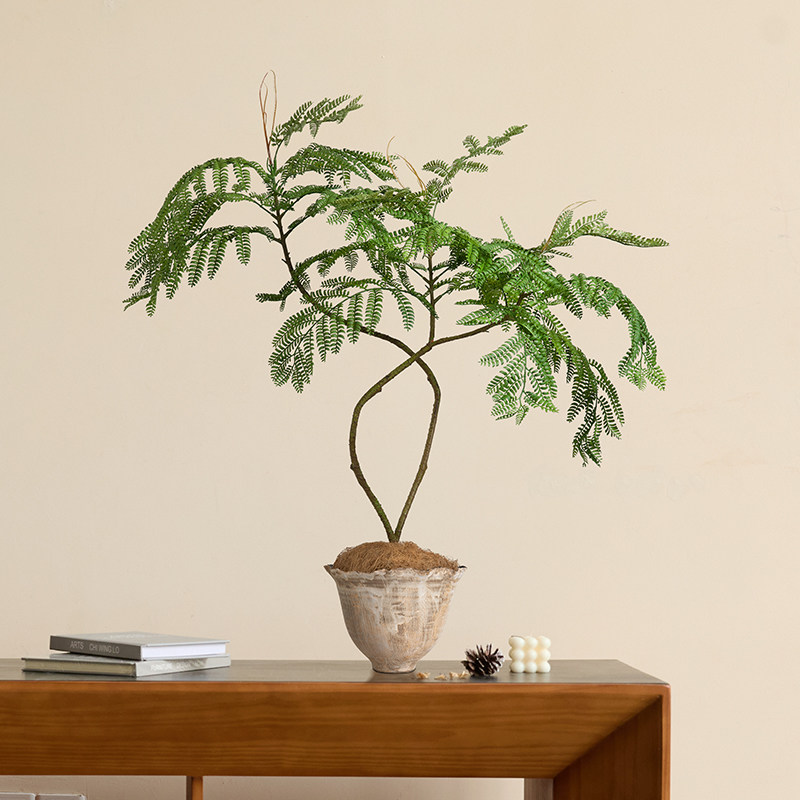 海虹雅林蓝花楹仿真绿植室内高级感客厅逼真玄关高端轻奢装饰摆件图片