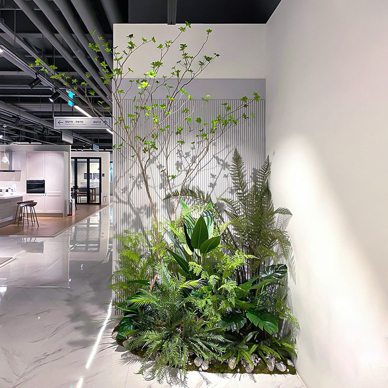 仿真绿植造景吊钟景观组合盆栽楼梯转角装饰室内大型落地植物摆件