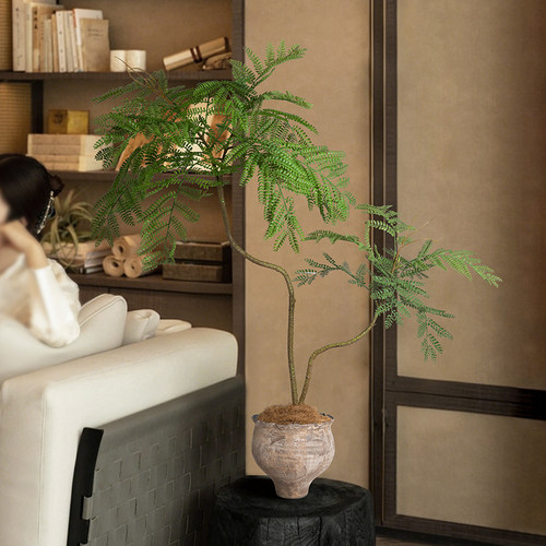 海虹雅林蓝花楹仿真绿植客厅轻奢高级感逼真