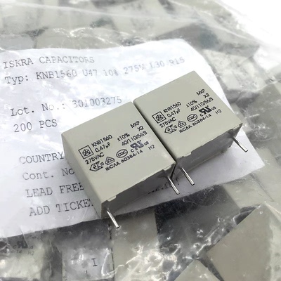 ISKRA 阿珂法 MKP 0.47uf 474 470NF 275V 305V 薄膜电容 KNB1560