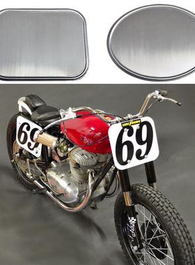 复古机车改装VMX scrambler tracker 复古攀爬越野铝合金号码牌