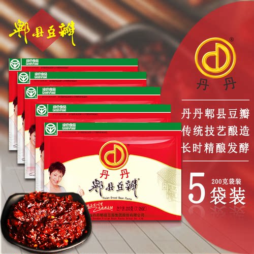 丹丹四川特产200g*5包郫县豆瓣酱