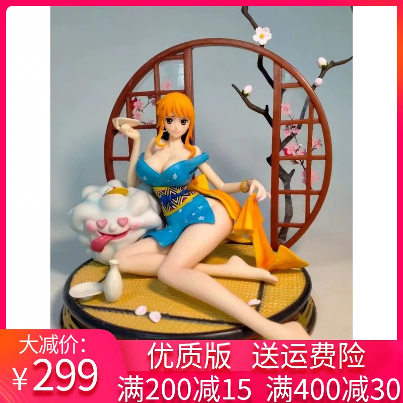 One Piece На краливая сексуальная пьяная экран кимоно лимитированная серия статуя GK ручной работы подарок на день рождения
