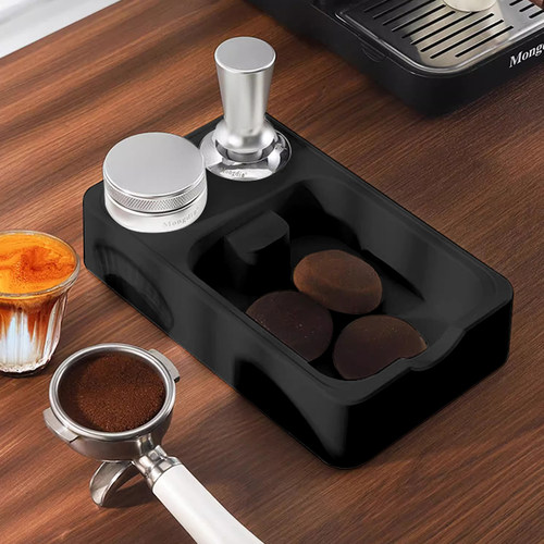 咖啡压粉底座敲渣桶一体填压底座