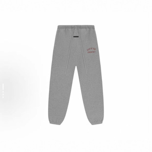 Essentials God 印花系带中腰束脚美式 重磅休闲裤 Fear 男款