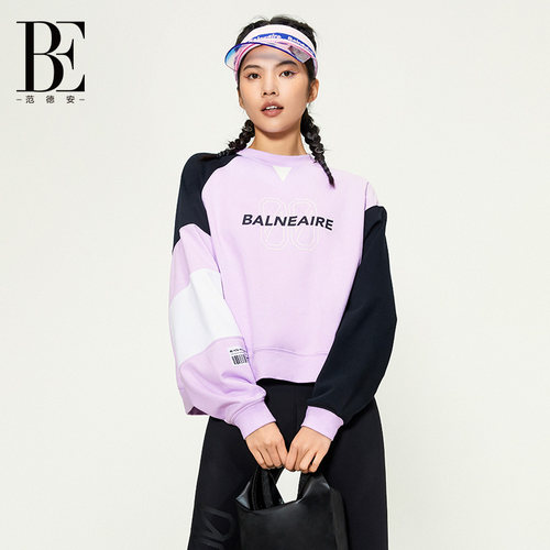 BE范德安甜酷宽松运动卫衣女