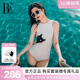 BE范德安喵星人连体泳衣女泡温泉度假性感露背高级感 倪妮同款