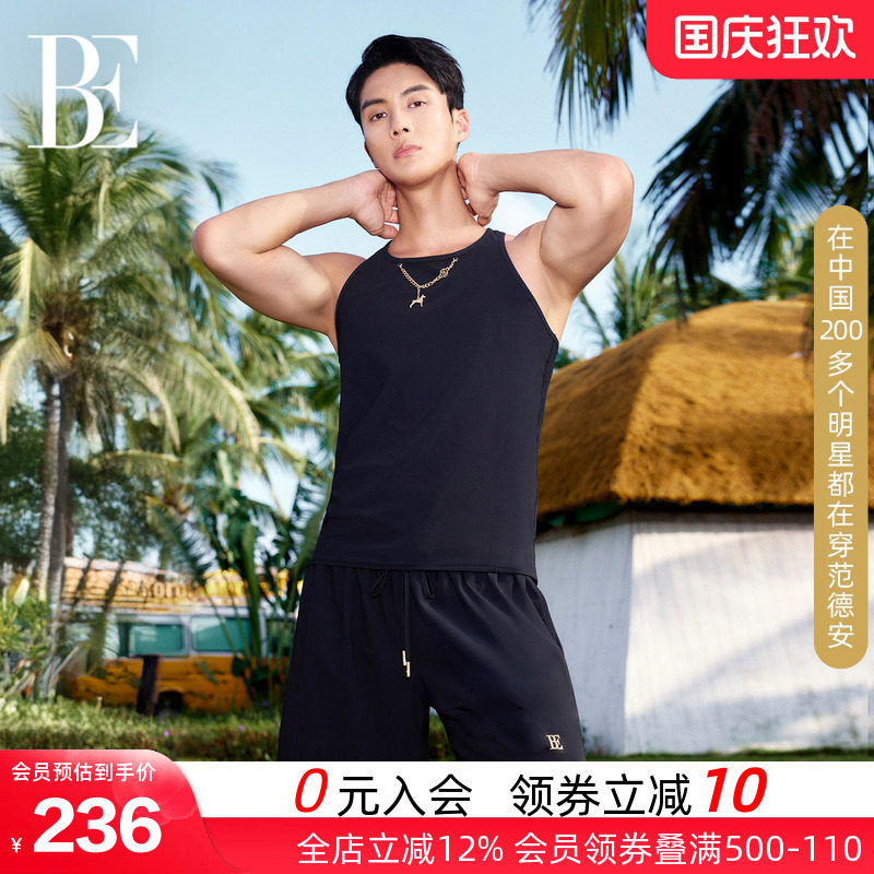 BE范德安汪星人男士游泳背心时尚