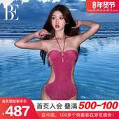 BE范德安联名时尚 冯提莫同款 系列连体泳衣女性感火龙果泡温泉