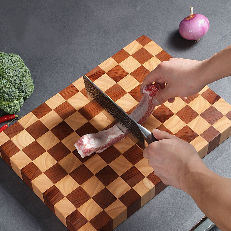 砧板樱上花札棋盘格子家用厨房