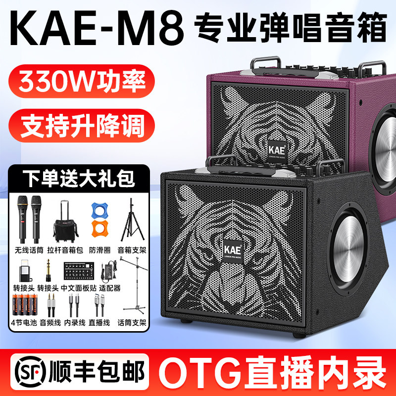 KAE M8音箱吉他电吹管萨克斯户外弹唱K歌内录乐器专业舞台音响