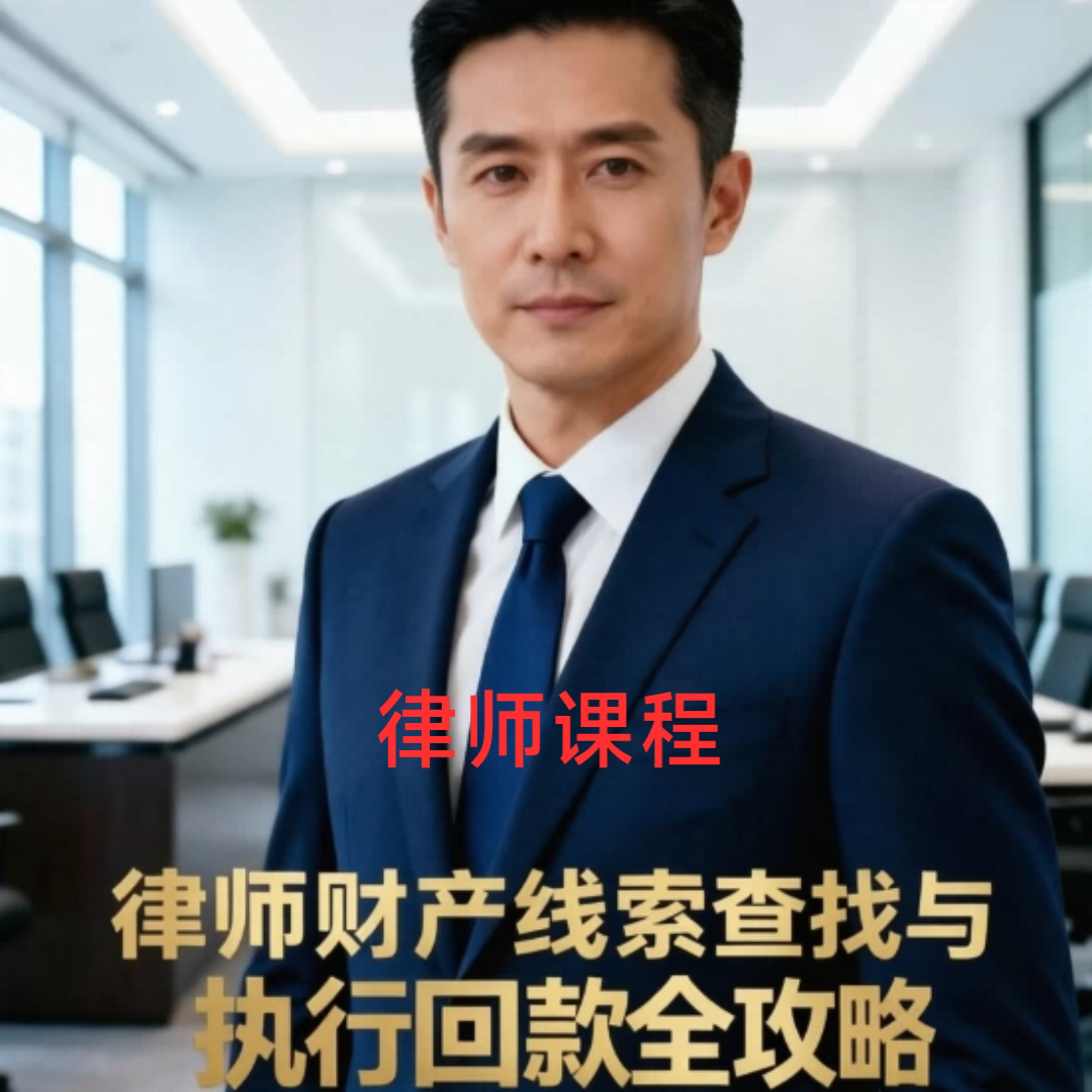 律师财产线索查找执行回款攻略人财产全路径银行账户财产保全视频