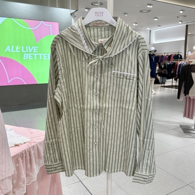 不退换全韩百货BITTERCELLS韩国代购25秋休闲衬衫 B256SH01 5I13