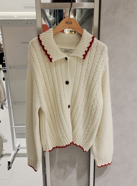 全韩百货 ABFZ 韩国代购 2025秋 休闲针织开衫 AFA1ZY33A 5J21