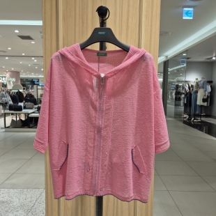 COTA 韩国代购 BENETTON 2026夏 百搭针织开衫 BAKC63-631 6F01