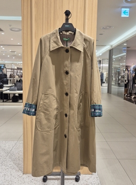 全韩百货 BENETTON 韩国代购 2025秋 风衣外套 BACT01-541 5I12