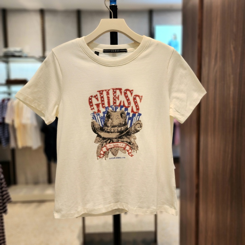 不退换全韩百货 GUESS 韩国代购 2025夏百搭T恤 YP3K1440 5G14
