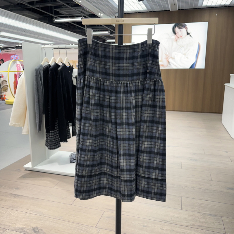 不退换全韩 DEPOUND 韩国代购2025秋 半身裙 DP2599SK007M 5J25