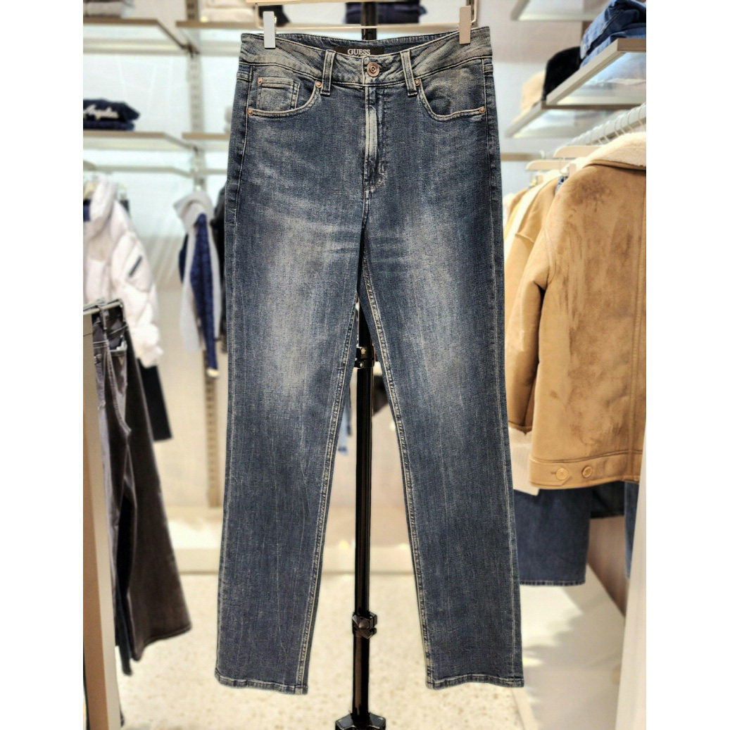 不退换全韩百货GUESS韩国代购2025冬休闲牛仔裤 MQ1D0045 5L18