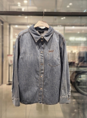 COTA韩国代购 ZOOC 2026春 百搭牛仔衬衫 Z261PSC401 6B14