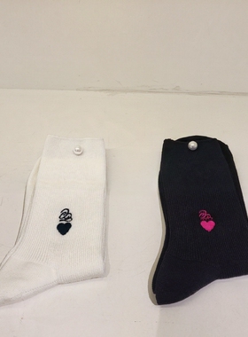 不退换COTA韩国代购 O'2ND 2026春 时尚中筒袜 O22G1ACK411W 6B06