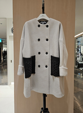 全韩百货 DEVASTEE 韩国代购 2025冬 毛呢外套 DFFDVCT07 5K18