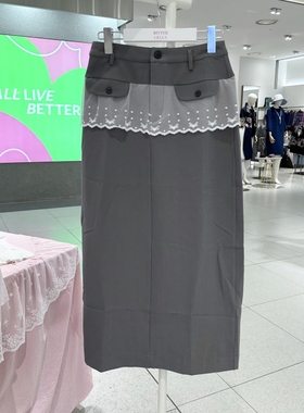 不退换全韩百货BITTERCELLS韩国代购25秋半身裙 B256SK01 5I13