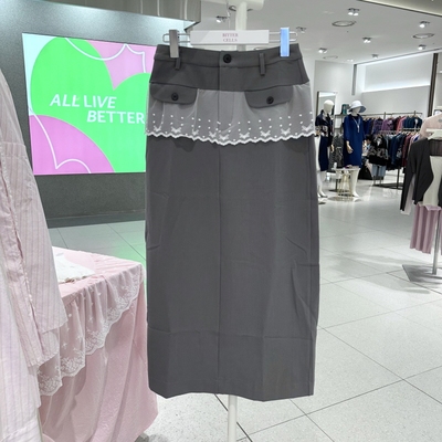 不退换全韩百货BITTERCELLS韩国代购25秋半身裙 B256SK01 5I13