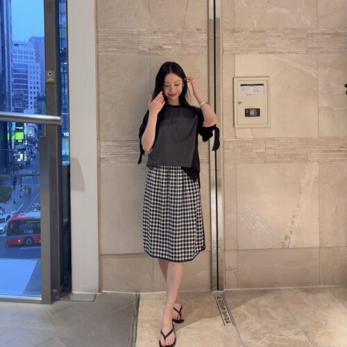不退换COTA韩国代购LUCKYCHOUETTE 2026夏半身裙LFKA-M26610 6F17