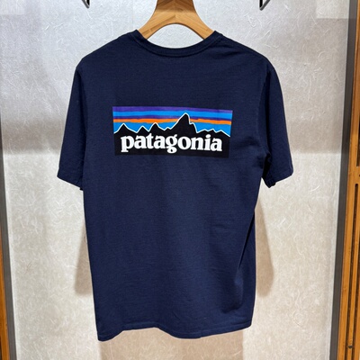 不退换PATAGONIA韩代男T恤 P-6 Logo Responsibili 38504R5 6E29