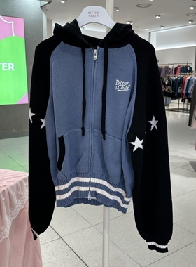 不退换全韩百货BITTERCELLS韩国代购25秋针织开衫 B242KT01 5I13