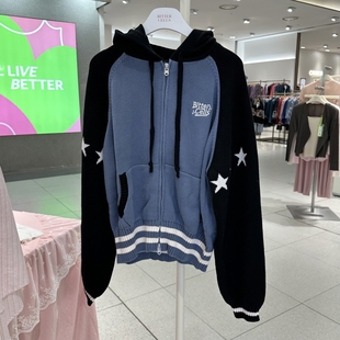 不退换全韩百货BITTERCELLS韩国代购25秋针织开衫 B242KT01 5I13