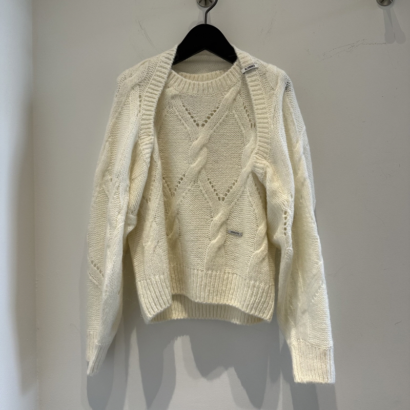 不退换全韩 MATINKIM韩国代购2025冬针织衫 KM259OPO008M 5K04