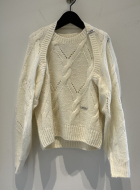 不退换全韩 MATINKIM韩国代购2025冬针织衫 KM259OPO008M 5K04