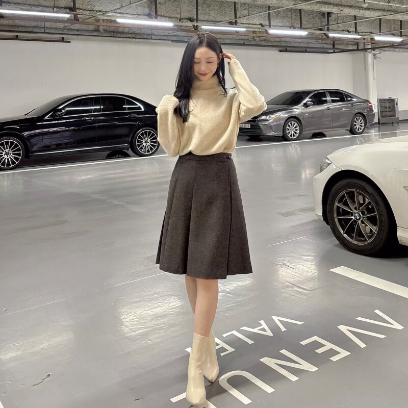 【小恩推荐】全韩百货 ZOOC 韩代25秋时尚半身裙 Z254MSD024 5I23