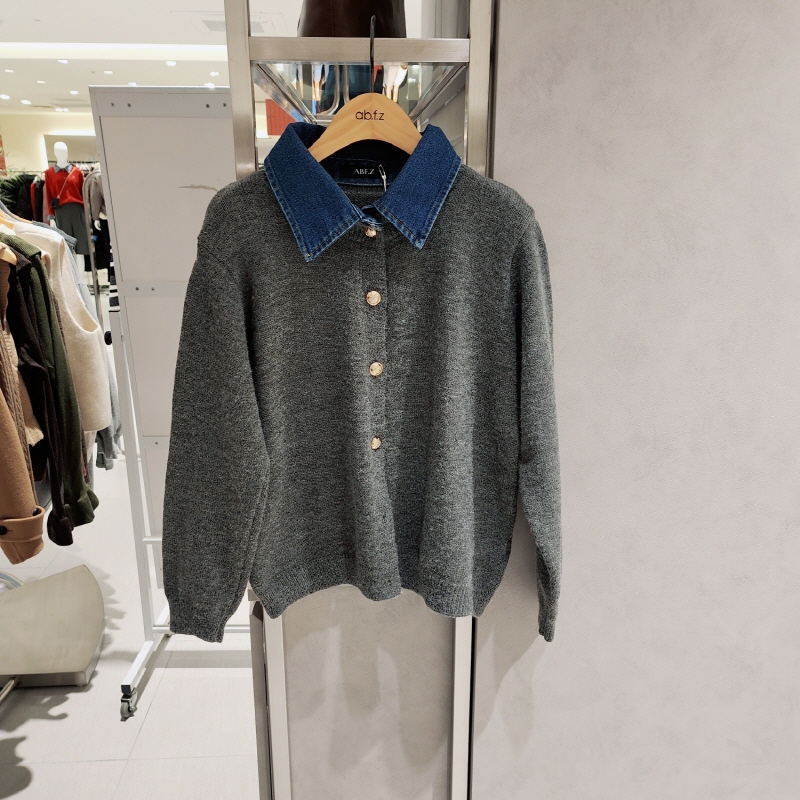 全韩百货 ABFZ 韩国代购 2025秋 时尚针织衫 AFZ4ZY34K 5J21