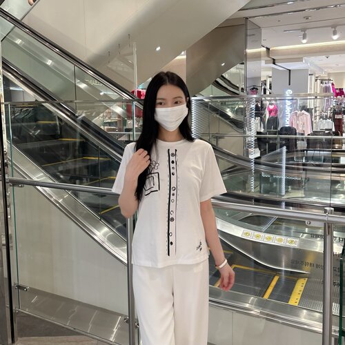 不退换COTA韩国代购DEVASTEE 夏 T恤 DSFDVTP14(SA) 6E18