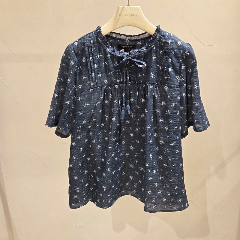 不退换COTA 韩国代购THURSDAYISLAND春 衬衫 T264MBL256W 6D07