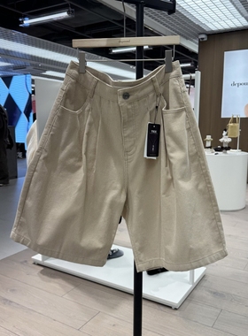 不退换全韩 DEPOUND 韩国代购2025秋休闲短裤 DP259OPT006M 5J25