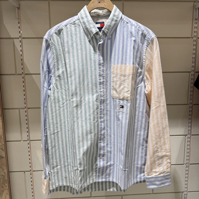 不退换COTA韩国代购TOMMYJEANS2026春男衬衫 T32G1WSH11TMT1 6C16